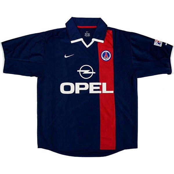 Heimtrikot Thailand Paris Saint Germain Retro 2001 2002 Blau Günstige Fußballtrikots